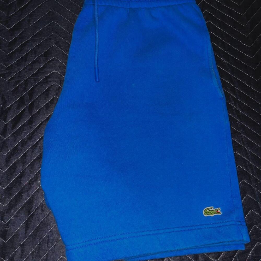 Bright royal blue Lacoste Men's Sport Tennis Fleece Shorts